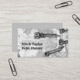 Metal Detection Relic Square Railroad Date Nails Visitenkarte