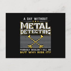 Metal Detectorist Gold-Geschenkidee Postkarte