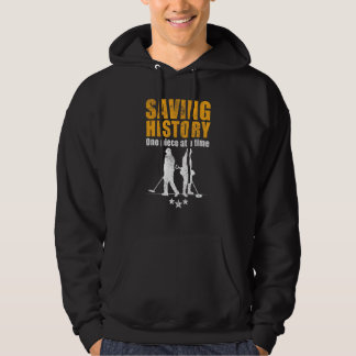 Metal Detectorist Rettend Historiker Hoodie