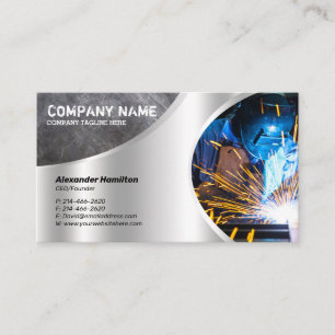Metal Finish Business Card Design Visitenkarte