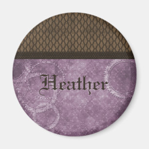 Metal Gear Steampunk Magnet, Violett Magnet