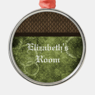 Metal Gear Steampunk-Ornament, Grün Ornament Aus Metall