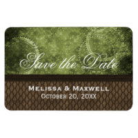 Metal Gears Save the Date Flexi Magnet, Grün
