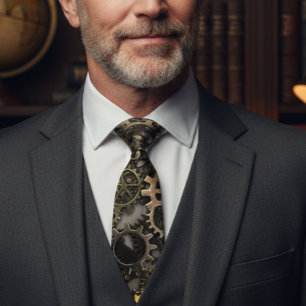 Metal Gears Steampunk Vintage Industrial Krawatte