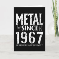 Metal Gift Birthday Vintage 1967