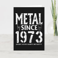 Metal Gift Birthday Vintage 1973