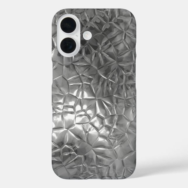 Metal Gray Shine Case-Mate iPhone Hülle (Rückseite)