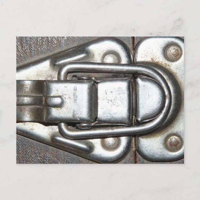 Metal Grunge Latch Postkarte (Vorderseite)