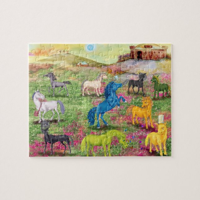 Metal Horn Unicorn Puzzle (Horizontal)