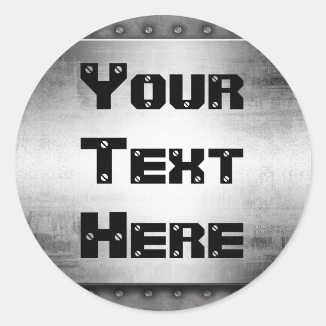 Metal Look Grunge Stickers (Vorderseite)