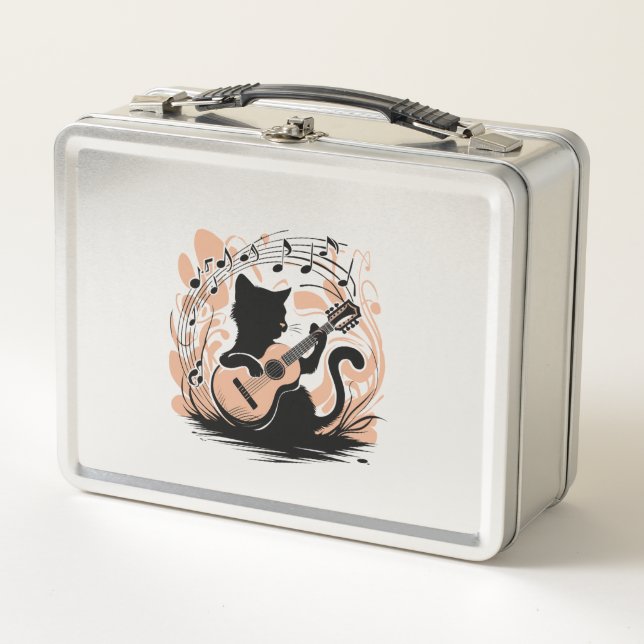 Metal Lunch Box - Black Cat (Vorderseite)