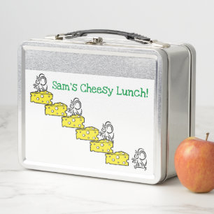 Metal Lunch Box Cheesy Lunch Mäuse Maus