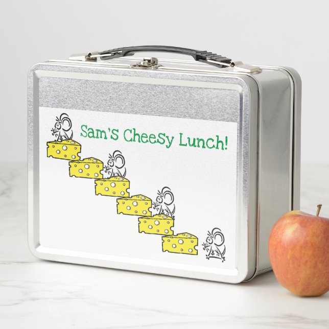 Metal Lunch Box Cheesy Lunch Mäuse Maus (Beispiel)