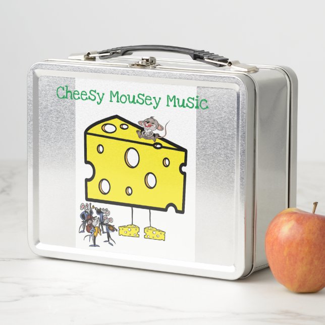 Metal Lunch Box Cheesy Mousey Music Mittagessen Ab (Beispiel)
