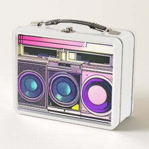 Metal Lunch Box der 80er Jahre mit Boombox
