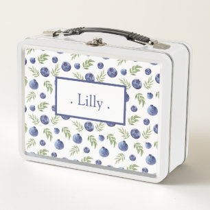 Metal Lunch Box mit Blaubeeren