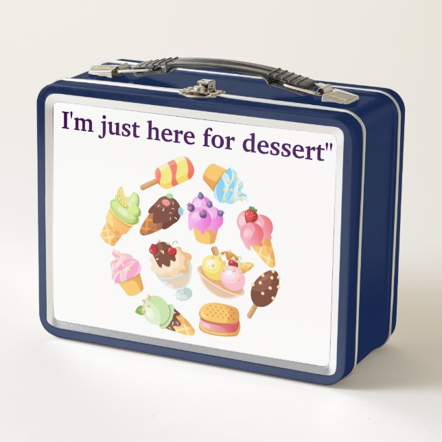 Metal Lunchbox-"Funny Snack Lover Kids Lunch Box (Vorderseite)