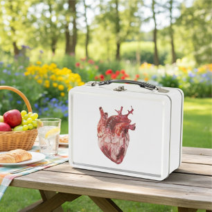 Metal Lunchbox Hearts