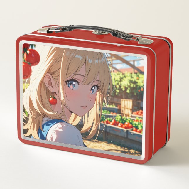 Metal-Lunchbox/Kosmetikbox Metall Brotdose (Rückseite)