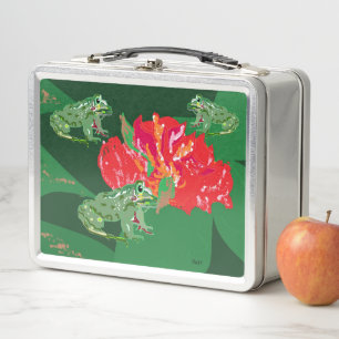 Metal Lunchbox : Lillypad mit Frosch