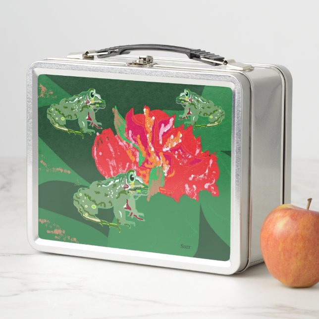 Metal Lunchbox : Lillypad mit Frosch (Beispiel)