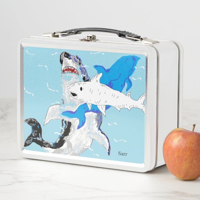 Metal Lunchbox: Meereswelt Metall Brotdose (Beispiel)