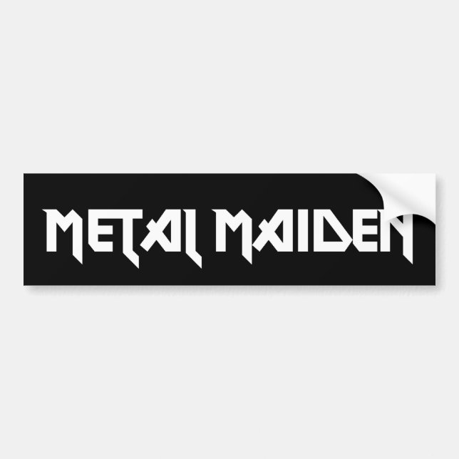 Metal-Maiden-Autoaufkleber Autoaufkleber (Vorne)