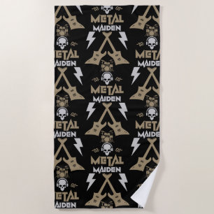 Metal Maiden Music Strandtuch
