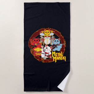 Metal Maneki Strandtuch