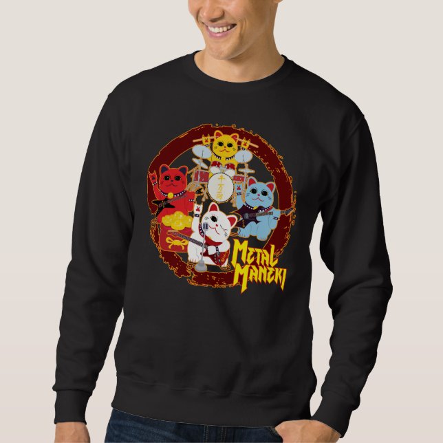 Metal Maneki Sweatshirt (Vorderseite)