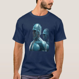 Metal Männer auf einem mitternachtsblauen, kurzärm T-Shirt