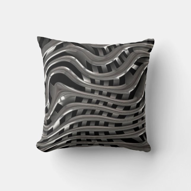 Metal Melt Textur Pillow Kissen (Vorderseite)