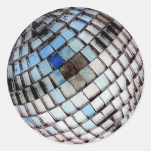 Metal Mirror Disco Ball Runder Aufkleber