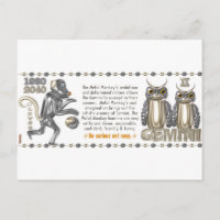 Metal Monkey zodiac geboren Gemini 1980