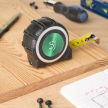 Metal-Monogramm-Grün glänzend