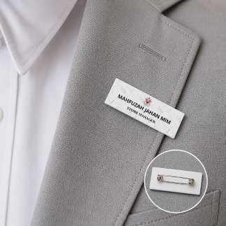 Metal-Namensschilder. Lasergravur. Der gleiche Tag Namensschild