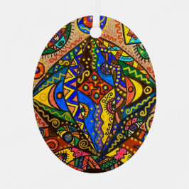 Metal Oval Ornament Aus Metall