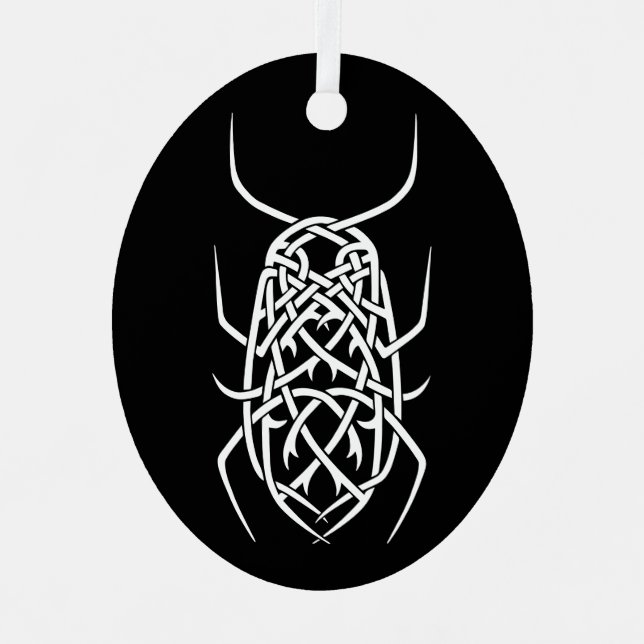 Metal Oval Ornament Aus Metall (Vorderseite)