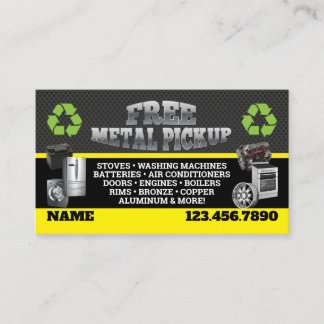 Metal Pick up Business Cards - English-Spanish Visitenkarte