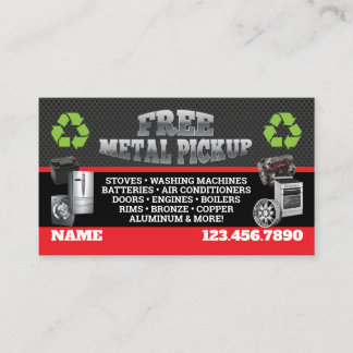 Metal Pick up Business Cards - English-Spanish Visitenkarte