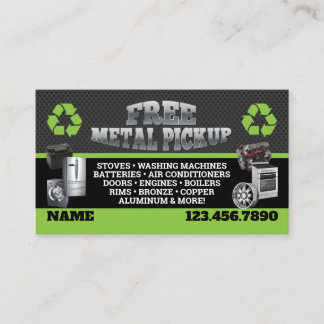 Metal Pick up Business Cards - English-Spanish Visitenkarte