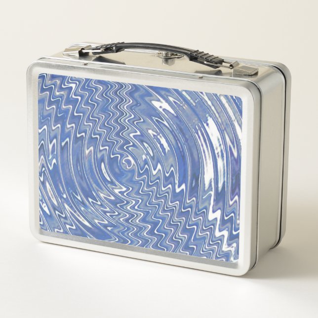 Metal Psychedelic Blue Lunchbox (Rückseite)