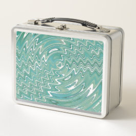Metal Psychedelic grüne Lunchbox