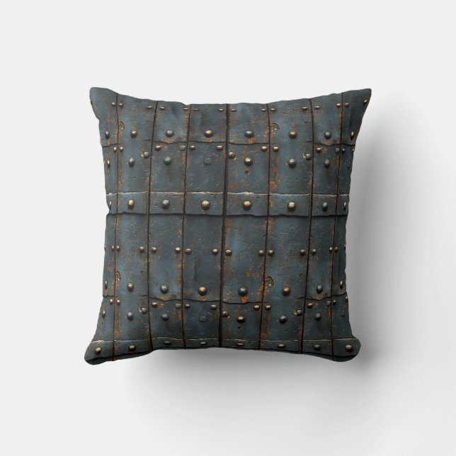 Metal Rivets Throw Kissen (Rückseite)