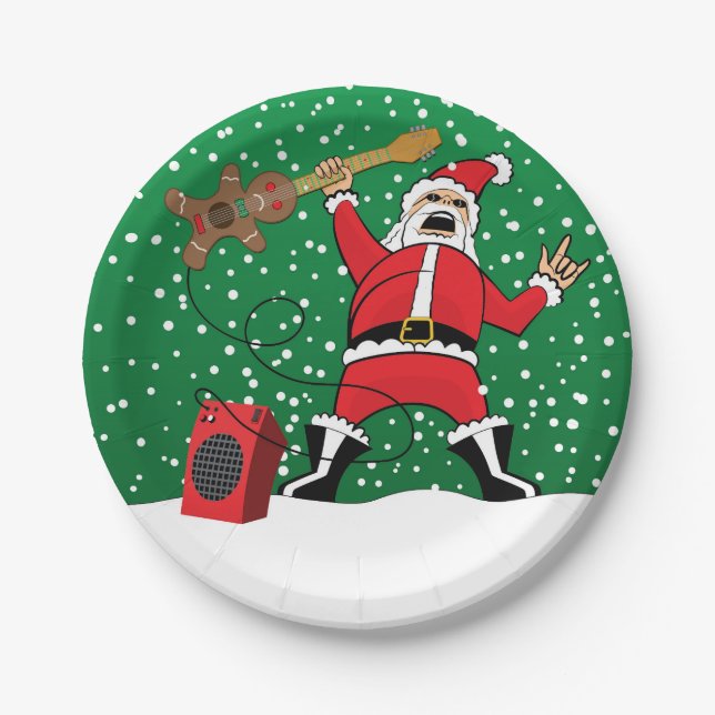 Metal Santa Pappteller (Vorderseite)