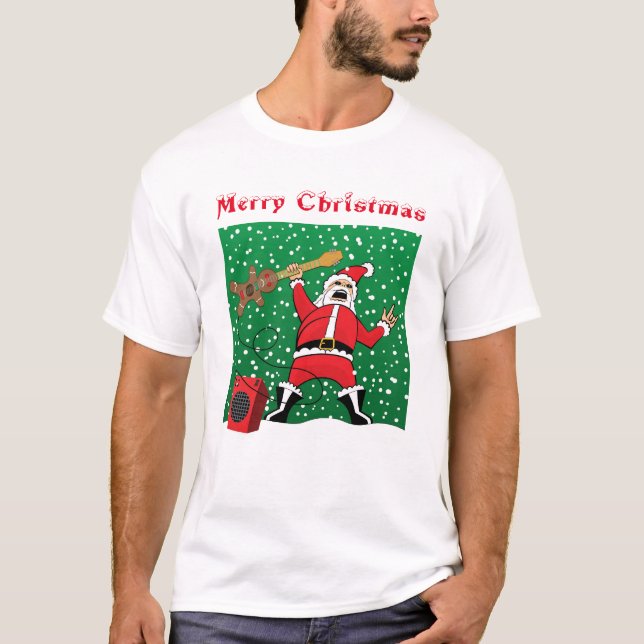 Metal Santa (Schriftart 1 von 2) T-Shirt (Vorderseite)