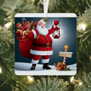 Metal Square Ornament Aus Metall