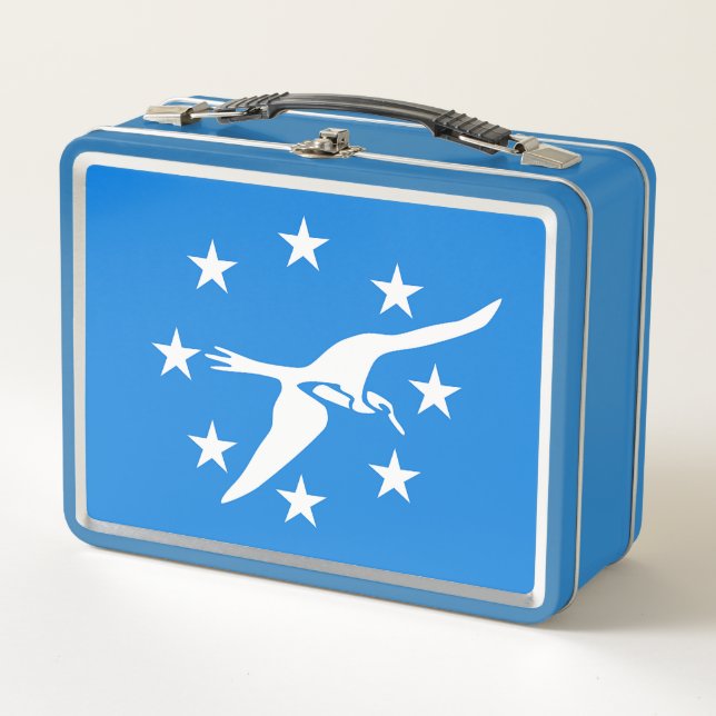 Metal Stainless Lunchbox - Flagge von Corpus Chris (Vorderseite)
