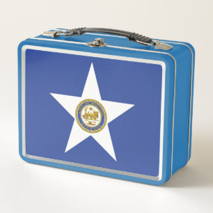 Metal Stainless Lunchbox - Flagge von Houston