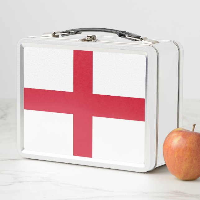 Metal Stainless Lunchbox mit englischer Flagge (Beispiel)